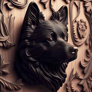 3D model Schipperke dog (STL)